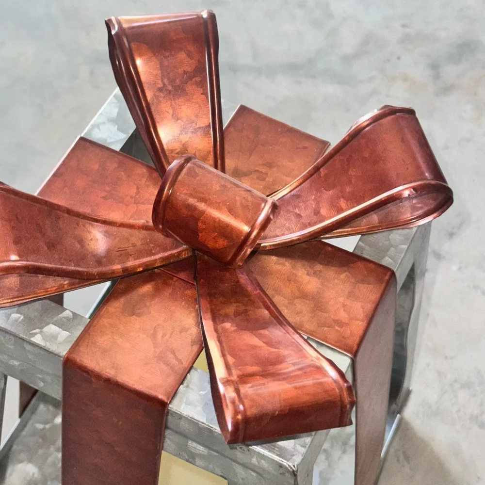 Elegant Copper and Silver Lantern